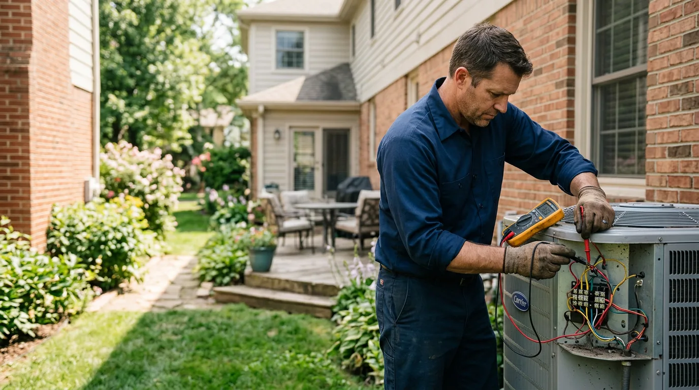 HVAC technician working near Minden, NE